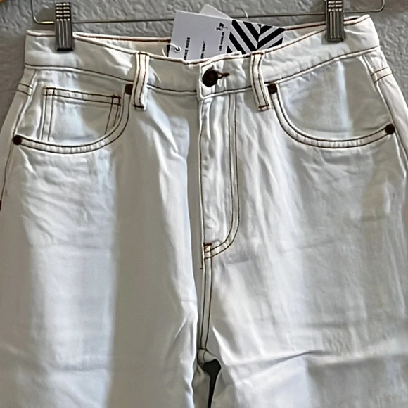 Free People • Sandrine Rose Hi Rise Wide Leg Jeans Size 27 - Picture 2 of 7